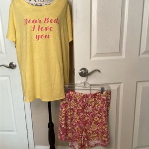 Lane Bryant Pajama short set with Bralettes
